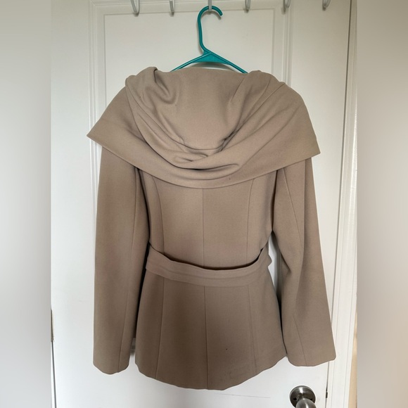 Taupe Women's Coat - Picture 2 of 9